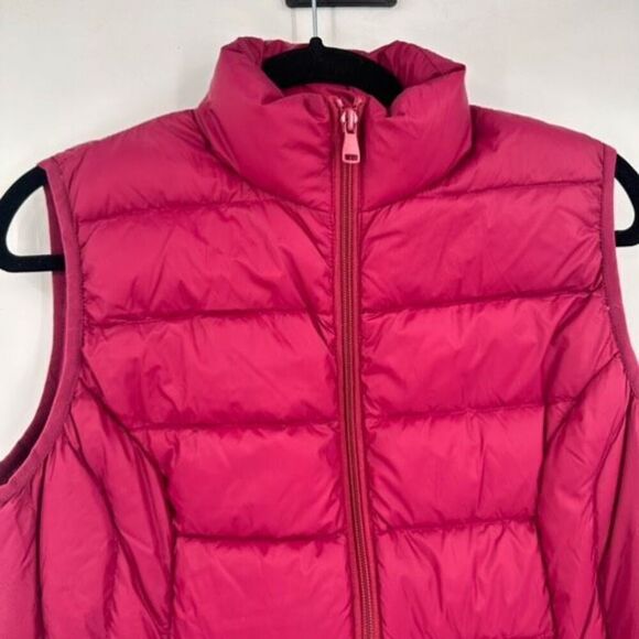 NWT Market & Spruce Womens Down Quilted Full Zip Packable Vest Burgundy Medium - Picture 9 of 12